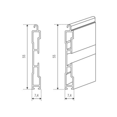 TI09 Reverse- Terminale in alluminio 9x55 mm - Su misura