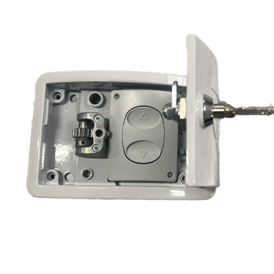 Cassetta di sicurezza in ghisa con interruttore, predisposto per sbl. autofrenante per Serrande