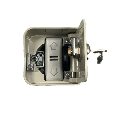 Casetta a sportello a murare con interruttore, predisposto per sbloccaggio autofrenante per Serrande